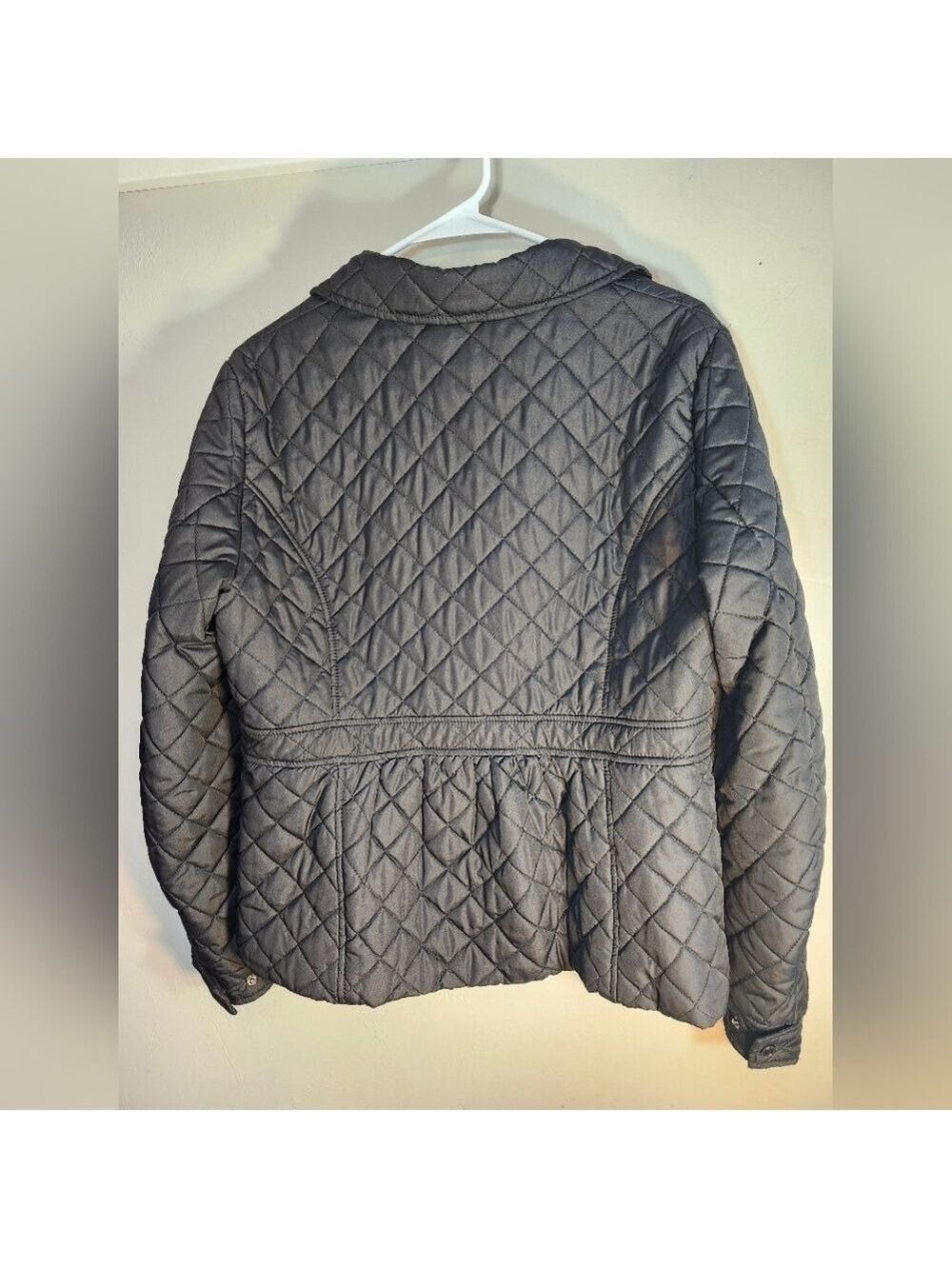Ralph Lauren Women's Quilted Utility Jacket - Black Sz L - Picture 8 of 8